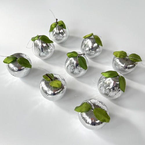 Vtg silver tinsel wrapped - vtg,